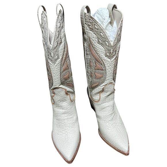 STEVE MADDEN Cowboy Boot Wynter Boot in Bone Multi, Off White - Picture 7 of 16